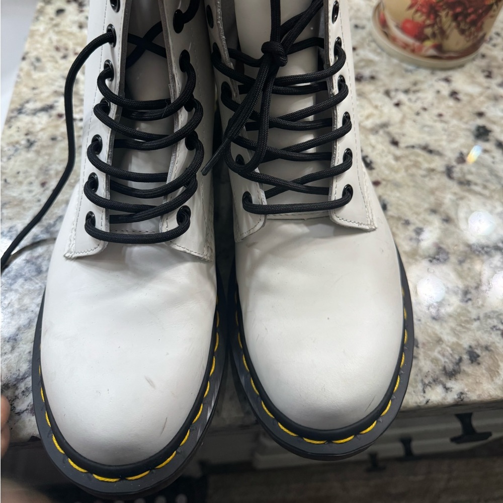 Doc Martens size 8 white boot